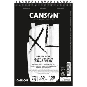 Canson XL Black Álbum Espiral Fino 150g