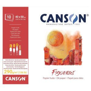 Canson Figueras Bloc Encolado Óleo Lienzo de Tela 290g 10H