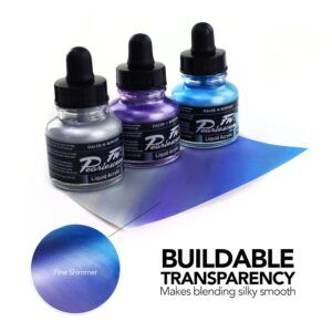 Daler Rowney FW Pearlescent Tinta Líquida Acrílica Nacarada Frasco 29.5ml