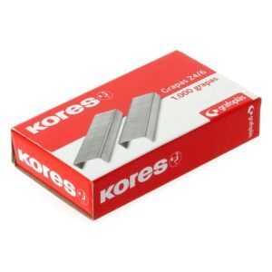 Kores Caja de 1000 Grapas Alambre 22/6 26/6