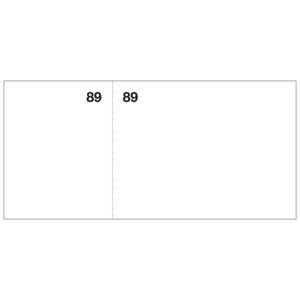 APLI Vales de Caja 0-99 Papel Litos con Matriz 105x50mm