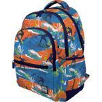 Grafoplás Mochila Escolar Rubber Hawaii 3 Cremalleras 33x46x22,5cm