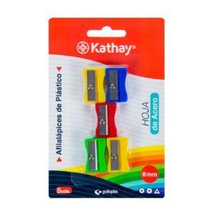 Kathay Pack de 5 Sacapuntas de Plástico en Colores Surtidos