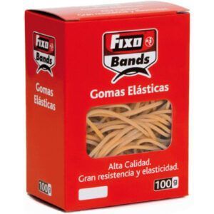 FIXO Gomas Elásticas de Caucho en Caja 100g