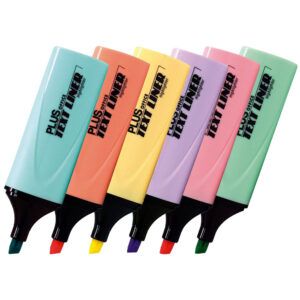 Plus Office Marcadores Fluorescentes Textliner Colores Pastel