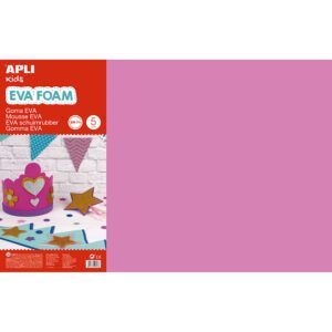 APLI Lámina de Goma EVA 60x40cm Grosor 2mm (Bolsa de 5 hojas)
