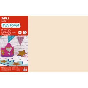 APLI Lámina de Goma EVA 60x40cm Grosor 2mm (Bolsa de 5 hojas)