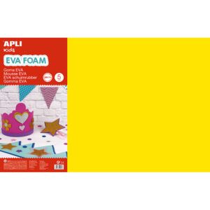 APLI Lámina de Goma EVA 60x40cm Grosor 2mm (Bolsa de 5 hojas)