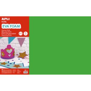 APLI Lámina de Goma EVA 60x40cm Grosor 2mm (Bolsa de 5 hojas)