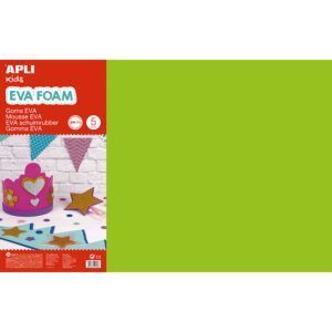 APLI Lámina de Goma EVA 60x40cm Grosor 2mm (Bolsa de 5 hojas)