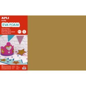 APLI Lámina de Goma EVA 60x40cm Grosor 2mm (Bolsa de 5 hojas)