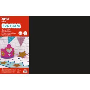 APLI Lámina de Goma EVA 60x40cm Grosor 2mm (Bolsa de 5 hojas)