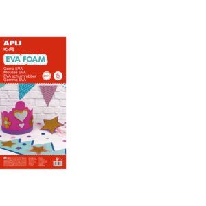 APLI Lámina de Goma EVA 60x40cm Grosor 2mm (Bolsa de 5 hojas)