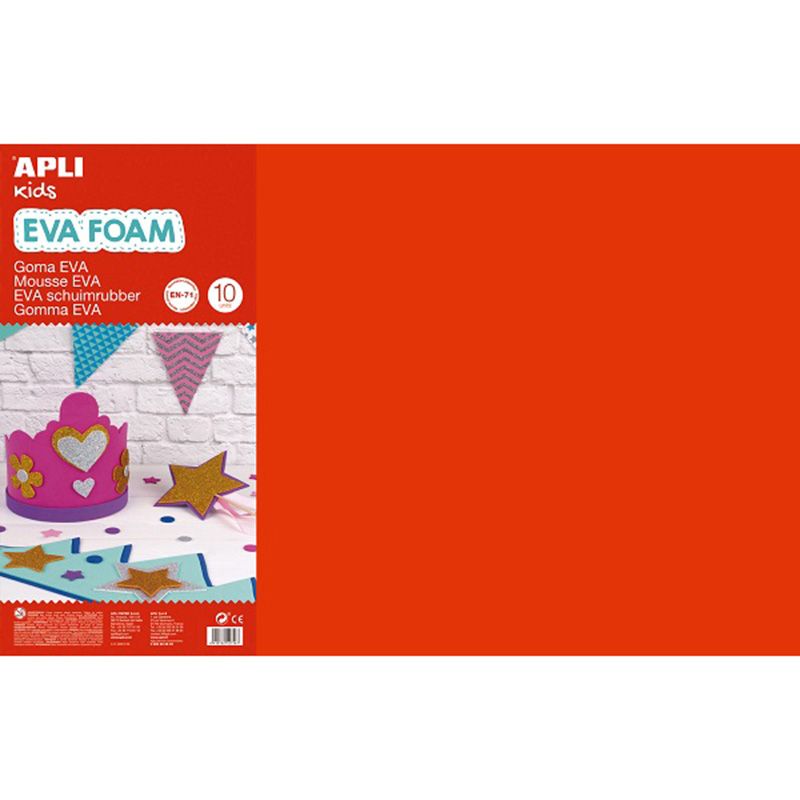 APLI Goma EVA Multicolor 60x40cm - 10 Colores APLI Goma EVA Multicolor 60x40cm - 10 Colores