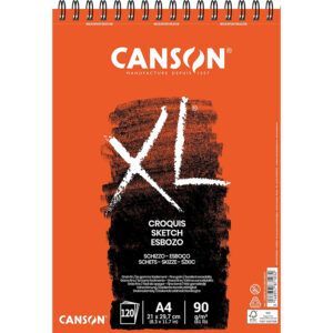 Canson XL Croquis Album Espiral Microperforado Grano Fino 90g
