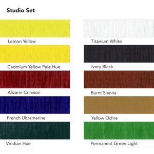 Daler Rowney Georgian Pintura al Óleo Studio Set 10x38ml + Pincel