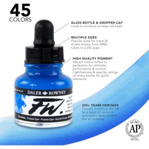 Daler Rowney FW Artists Tinta Líquida Acrílica Frasco 29.5ml Daler Rowney FW Artists Tinta Líquida Acrílica Frasco 29.5ml