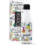 iDrink Botella Térmica Doble Pared Unicornios 750ml