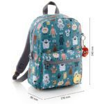 Miquelrius Mochila Escolar Infantil 7L, 2 Compartimentos, Reciclado, Cremallera, Acolchada, Diseño Monsters Miquelrius Mochila Escolar Infantil 7L, 2 Compartimentos, Reciclado, Cremallera, Acolchada, Diseño Monsters