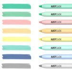 Morris Marcador Fluorescente Retráctil JustClick MRH-205 Colores Pastel