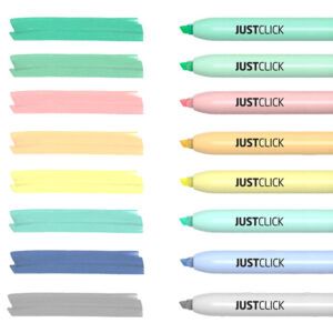 Morris Marcador Fluorescente Retráctil JustClick MRH-205 Colores Pastel