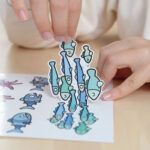 MILAN Cuaderno con Adhesivos para Colorear 'Blue Odissey'