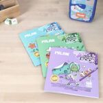 MILAN Cuaderno con Adhesivos para Colorear 'Blue Odissey'