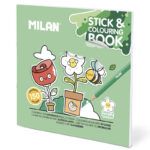 MILAN Cuaderno con Adhesivos para Colorear 'Green & Grow'