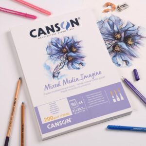 Canson Imagine Bloc Encolado 50H Fino 200g Blanco Natural