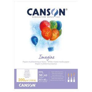 Canson Imagine Bloc Encolado 50H Fino 200g Blanco Natural