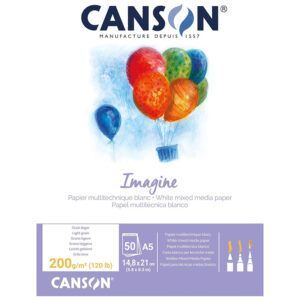 Canson Imagine Bloc Encolado 50H Fino 200g Blanco Natural