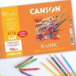 Canson Dibujo Basik Album Espiral Microperforado 20H Liso 150g