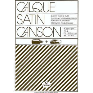 Canson Vegetal Bloc Encolado 50H Satén 95g