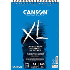 Canson XL Mix Media Album Espiral Microperforado Texturado 160g
