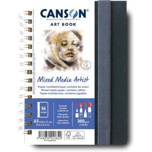 Canson Mix Media Artist Book Cuaderno A5 28H Fino 300g