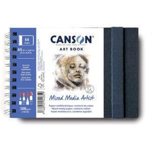 Canson Mix Media Artist Book Cuaderno A5 28H Fino 300g
