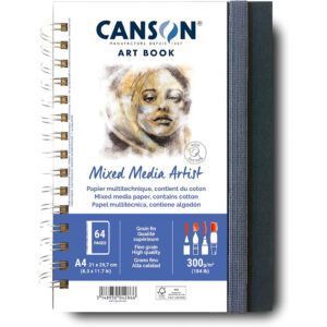 Canson Mix Media Artist Book Cuaderno A4 40H Fino 300g