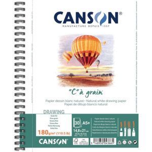 Canson C à Grain Álbum Espiral Microperforado 30H Fino 224g