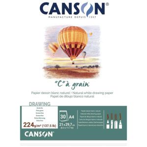 Canson C à Grain Bloc Encolado 30H Grano Fino 224g