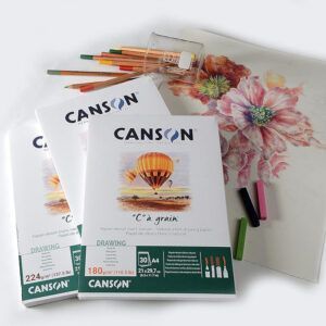Canson C à Grain Álbum Espiral Microperforado 30H Fino 180g