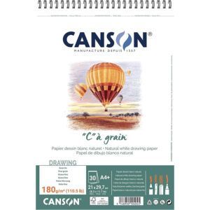 Canson C à Grain Álbum Espiral Microperforado 30H Fino 180g