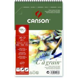 Canson C à Grain Álbum Espiral Microperforado 30H Fino 224g