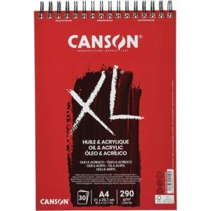 Canson XL Óleo y Acrílico Álbum Espiral Fino 290g