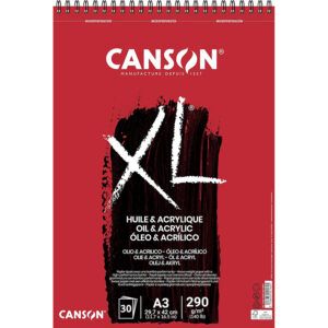 Canson XL Óleo y Acrílico Álbum Espiral Fino 290g