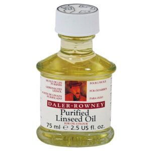 Daler Rowney Aceite de Linaza Clarificado para Óleo Frasco de Cristal