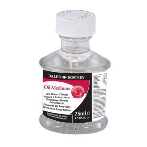 Daler Rowney Disolvente de Bajo Olor para Óleo Frasco Cristal
