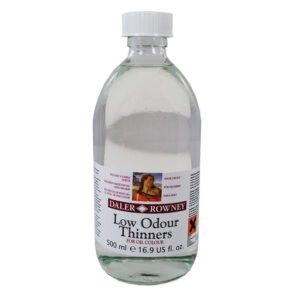 Daler Rowney Disolvente de Bajo Olor para Óleo Frasco Cristal