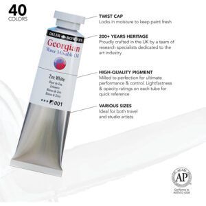 Daler Rowney Georgian Pintura al Óleo Miscible con Agua Tubo 37ml