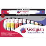Daler Rowney Georgian Introduction Set pintura al óleo miscible con agua 10x20ml