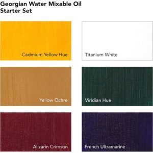 Daler Rowney Georgian Started Set Pintura al Óleo Miscible con Agua 6x20ml